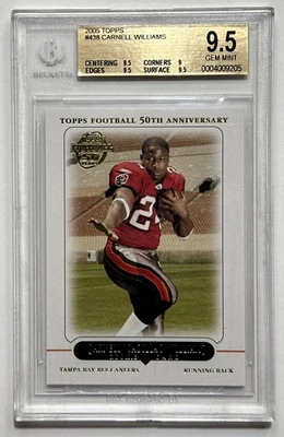 2005 Topps RC #438 Carnell Williams BGS graded 9.5 Gem Mint - Image 1 of 2