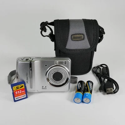 Digitalkamera Sanyo Xacti VPC-S70 7.1MP getestet funktioniert top + OVP - Bild 1 von 4