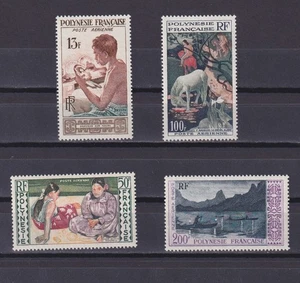 FRENCH POLYNESIA 1958, Sc #C24-C27, CV $85, Paul Gauguin, MH - Picture 1 of 2