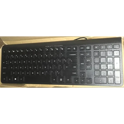 Hewlett-Packard Keyboard Wired USB Black QWERTY Plastic Model SK-2026 - Image 1 of 3
