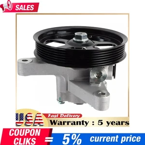 Power Steering Pump with Pulley for 08-12 Honda Accord Crosstour Pilot V6 3.5L - Picture 1 of 14