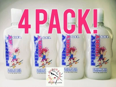 4 PUNKY JUNKY Gel Cremoso Max Hold ASPECTO HÚMEDO UNISEX 17,63 oz/500 g BLANCO Sexy ❤️ Foto 1 de 4