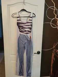 BLAU JEANS ILLUSION KLEID GRÖSSE LARGE - Bild 1 von 7