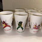 Vintage Saban Power Rangers Plastic Cup Set Lot Of 12 1994 Rare Made In USA