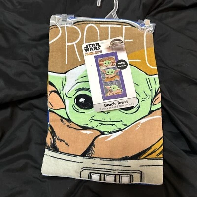 Disney Star Wars Mandalorian El Niño Grogu Toalla de Playa Piscina de Verano 28 x 58 Foto 1 de 3