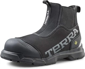Terra Mens TECHNOLITE 6" Pull-On Comp Toe Work Industrial Boots Black - Picture 1 of 5