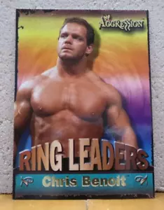 SEHR COOLE VINTAGE WWE AGGRESSION WRESTLING KARTE RING LEADER CHASE CHRIS BENOIT - Bild 1 von 2