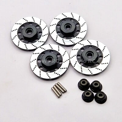 4 Stück Alu RC 1:10 12mm Hex Hexes Bremsscheiben Scheiben für Tamiya TT01 TT02 MF01X