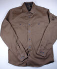 EXPRESS Mens Brown Speck Stretch Long Sleeve Shirt Pre-Owned Small S