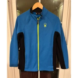 Spyder Jacket Boys sz XL 18 Blue full zip - Picture 1 of 3