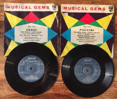 Musical Gems Verdi / Puccini (Philips Minigroove SBF 116 138) Moralt Cleva Vinyl - Image 1 of 4