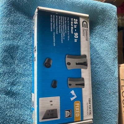 NEW Commercial Electric 26in-90in TV Wall Mount FIXED Silver/ Black - Image 1 of 4