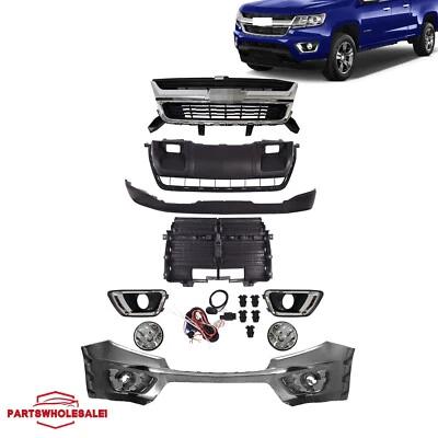 Front Bumper Kits&Grille&Light&Radiator Shutter For 2015-2020 Chevrolet Colorado - Image 1 of 4