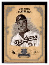 2004 Donruss Diamond Kings #157 Mike Piazza Silver Sepia   FB, SN50