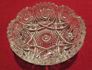 Vintage Imperial Glas Bonboniere, rund, klar - Bild 1 von 4