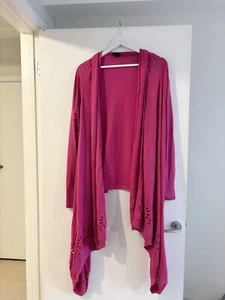 Escada pink cardigan size M Silk High Fashion Rare Find - Picture 1 of 6