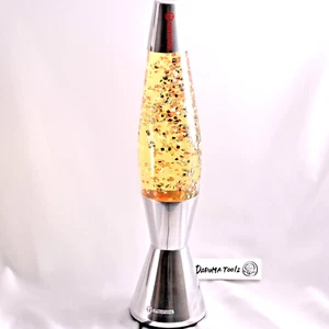 【FILM】 Mathmos Lavalampe Glitzer Baby 90er Vintage Rotlicht Gelb Flüssigkeit - Bild 1 von 20