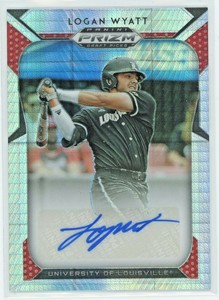 Logan Wyatt 2019 Prizm Draft Hyper Auto #ed /75 Giants