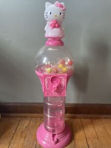 HELLO KITTY Pink Gumball Machine Candy Dispenser 22" Tall Sunco Cat 