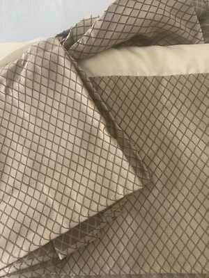 Croscill  Bronze Diamond Pattern King Bedskirt - Image 1 of 3