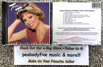TONI TENNILLE More Than You Know CD (1984 Mirage) RARE OOP HTF Target W. Germany Foto 1 de 3