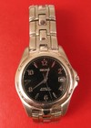 CLASSIC SEIKO KINETIC MENS SILVER TONE WATCH WRISTWATCH AUTO RELAY DATE NICE !