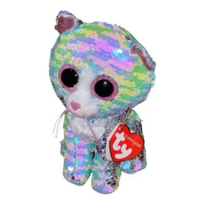 Gorro TY Flippables Gato Caprichoso Peluche Abatible Cambio Lentejuelas Peluche - Imagen 1 de 5