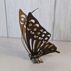 Escultura de mariposa de latón macizo de colección Hollywood Regency Era MCM USADA EN EXCELENTE ESTADO - Imagen 1 de 7