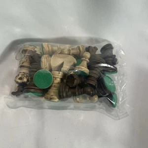 Wooden Chess Pieces Embassy- Felted, Weighted, Nice Looking - Chessmen ONLY - Picture 1 of 2