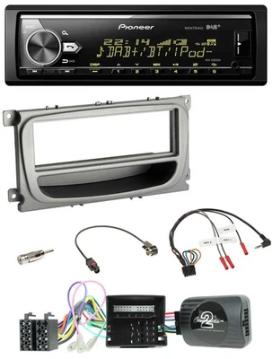Pioneer Bluetooth USB DAB Lenkrad Autoradio für Ford Focus Galaxy C-Max Can ab 2 - Bild 1 von 4
