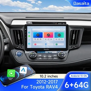 Dasaita Car Radio Carplay 10.2" Android 13 Head Unit for Toyota RAV4 2013-2018 - Foto 1 di 10
