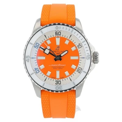 Reloj Breitling Superocean Unisex Acero Inoxidable Esfera Naranja 36mm A17377 Foto 1 de 4