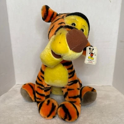 Peluche Tigger Sentado 14" Disneyland Walt Disney World Años 80 Nuevo con Etiquetas Nuevo de Lote Antiguo Foto 1 de 4
