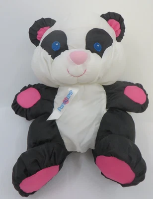 RARE Vtg 1993 Fisher-Price PANDA BEAR PUFFALUMP Jungle Juniors Nylon Toy MINTY! - Image 1 of 4