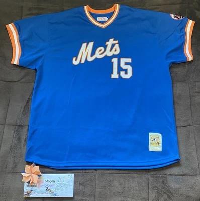 Carlos Beltrán #15 NY Mets Jersey 4XL Mitchell & Ness VTG Cooperstown MLB - Image 1 of 4
