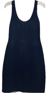 St John Knits Sleeveless Traditional Scoop Neck Sheath Dress Dark Navy Sz 4 - Picture 1 of 14