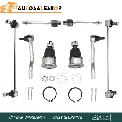 8X Front Sway Bars Tie Rod Ends Ball Joints For 2013 2014 - 2017 Honda Accord Foto 1 de 4