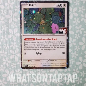 Carta Pokemon Idem 132/165 Holo Rara Confezione Premio Serie 6 Stamped Swirl LP - Foto 1 di 3