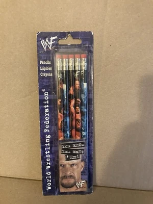 JUEGO DE 5 LÁPICES ENTERRADOR PIEDRA COLD ROCK KANE de colección WWF / WWE SUPERSTARS Foto 1 de 3