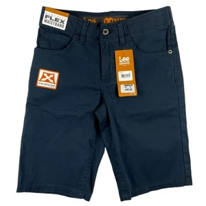 Lee Dungarees Boys Size 12 Shorts - Navy Blue Flex Waistband NEW - Picture 1 of 3