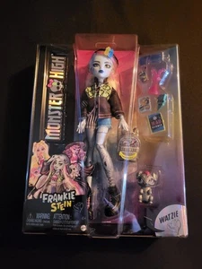 Figura Muñeca Monster High Frankie Stein con Mascota Watzie - Nueva y Precintada - Imagen 1 de 7