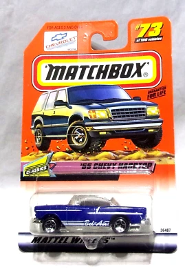MJ7 Matchbox - 1998/99 EE. UU. 1 - 100 Blister Pack - MB73 *'56 Chevy techo rígido - azul Foto 1 de 4