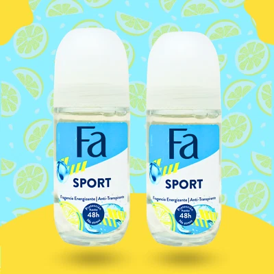 Fa Sport Roll On Antitranspirante 48h Protección, 1.7 fl oz/50 ml (Pack de 2) Foto 1 de 4