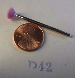 DENTAL LAB #42 PINK MOUNTED STONES FOR GOLD/SEMI-PRECIOUS ALLOYS (100 PER PKG.) - Picture 1 of 2