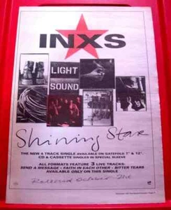 INXS Shining Star Vintage ORIGINAL 1991 Press/Magazine ADVERT Poster-Size - Imagen 1 de 3