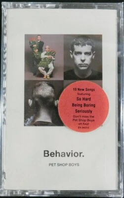 Кассета Pet Shop Boys-Behaviour/1990 4-й студийный альбом версия EMI США, запечатанная - Изображение 1 из 2