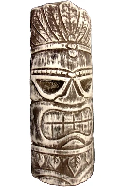 Molde plástico cara Tiki jardín fundición tropical 12" x.5" x 2" grueso Foto 1 de 4