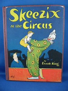 Cubierta de payaso SKEEZIX AT THE CIRCUS Gasolina Callejón Buen Estado Escasa 1926 - Imagen 1 de 2