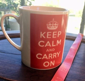 Keep Calm And Carry On Porcelain Mug - Picture 1 of 3