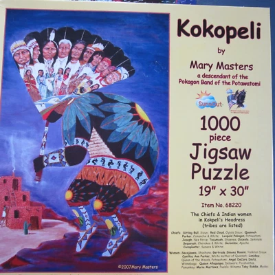 Kokopeli by Mary Masters 1000 pc. jigsaw puzzle #68220 2007 - Image 1 of 4